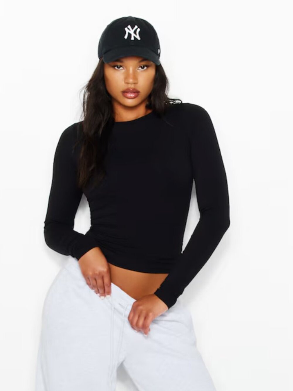 Garage XXS long-sleeve sleep crewneck jet black